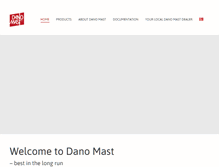 Tablet Screenshot of danomast.com