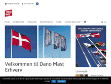 Tablet Screenshot of danomast.dk